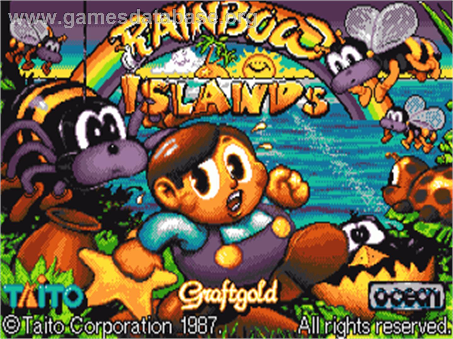 Rainbow Islands - Commodore Amiga - Artwork - Title Screen