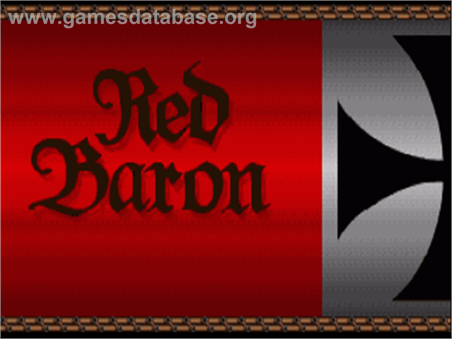 Red Baron - Commodore Amiga - Artwork - Title Screen