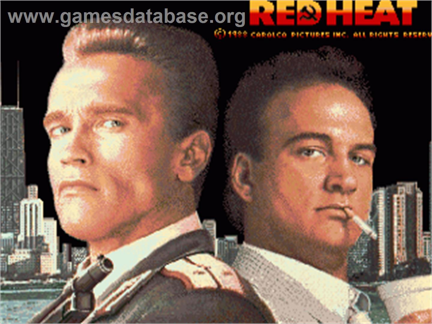 Red Heat - Commodore Amiga - Artwork - Title Screen