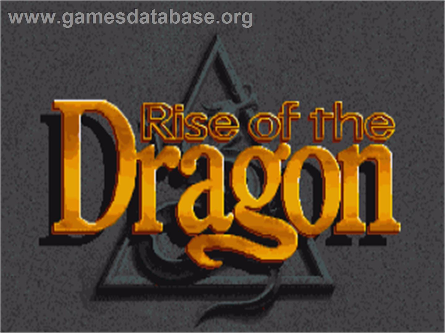 Rise Of The Dragon - Commodore Amiga - Artwork - Title Screen