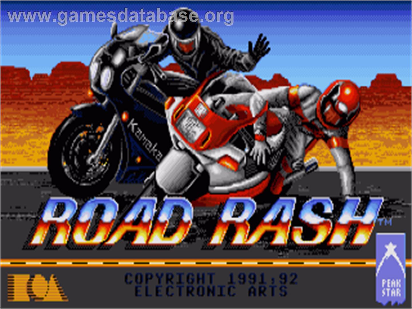 Road Rash - Commodore Amiga - Artwork - Title Screen