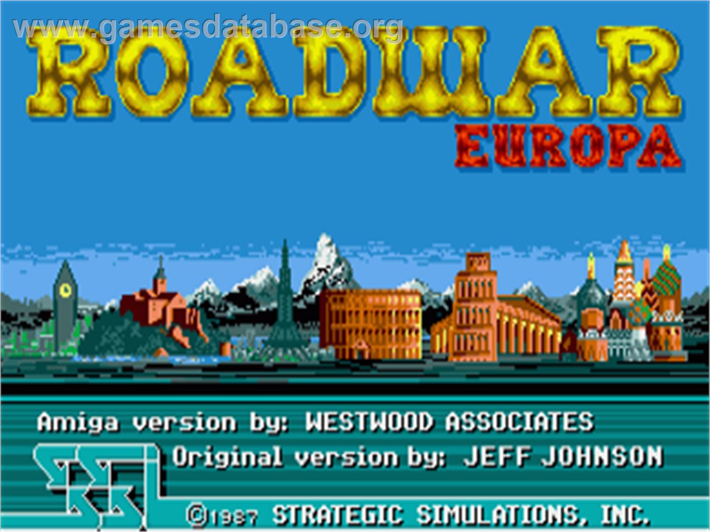 Roadwar Europa - Commodore Amiga - Artwork - Title Screen