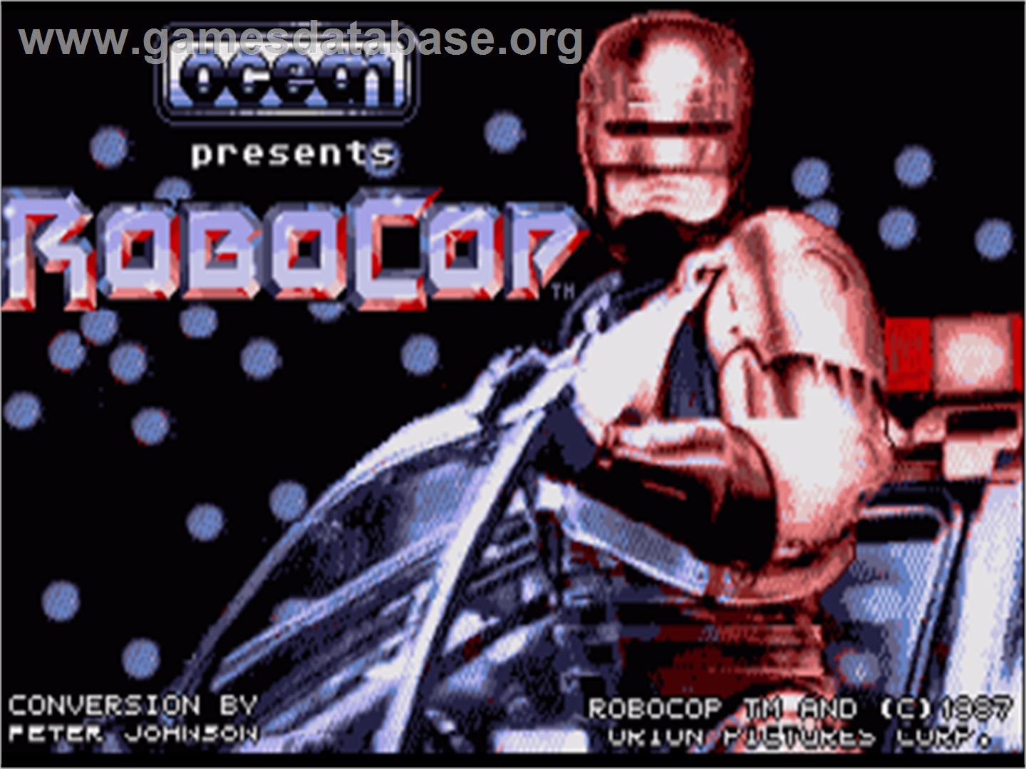 Robocop - Commodore Amiga - Artwork - Title Screen