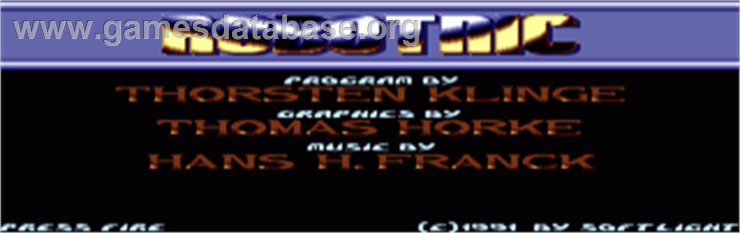 Robotnic - Commodore Amiga - Artwork - Title Screen