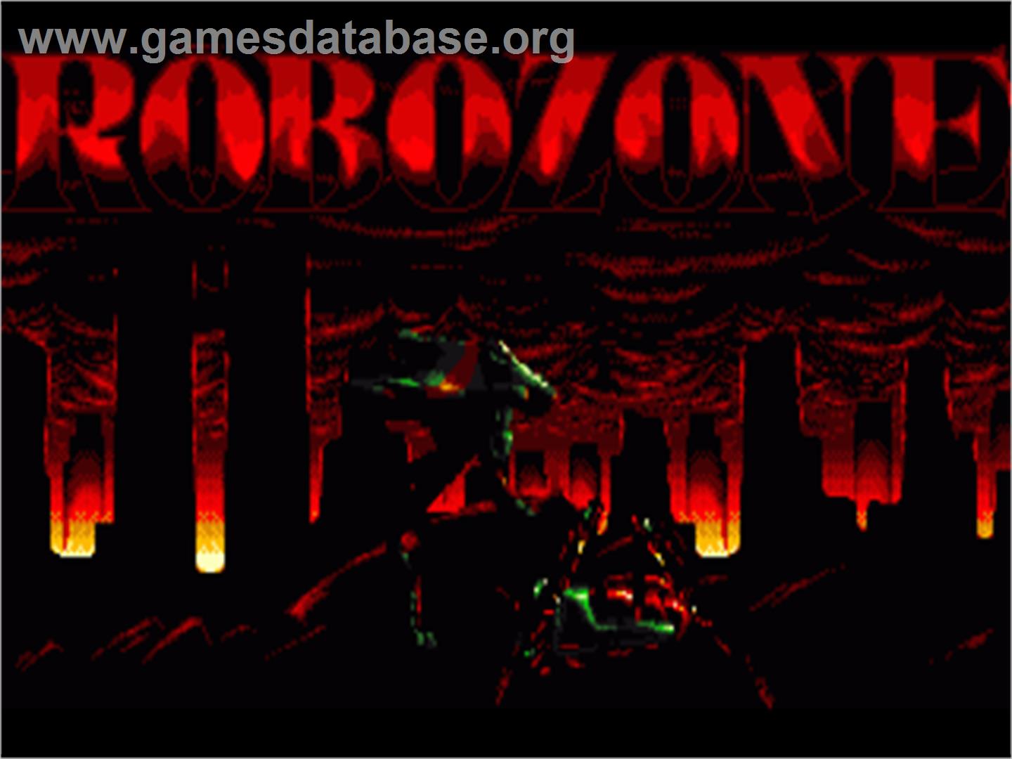 Robozone - Commodore Amiga - Artwork - Title Screen