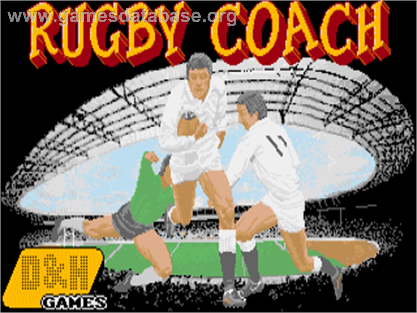 Rugby Coach - Commodore Amiga - Artwork - Title Screen