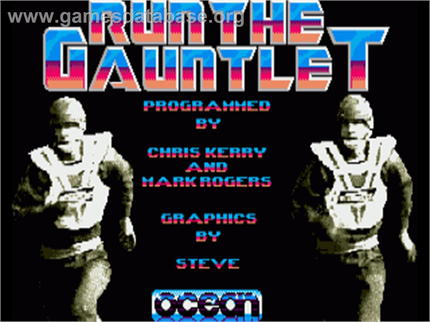 Run the Gauntlet - Commodore Amiga - Artwork - Title Screen