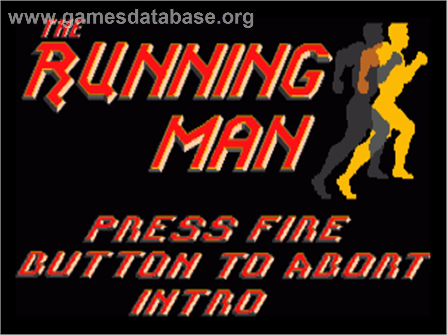 Running Man - Commodore Amiga - Artwork - Title Screen