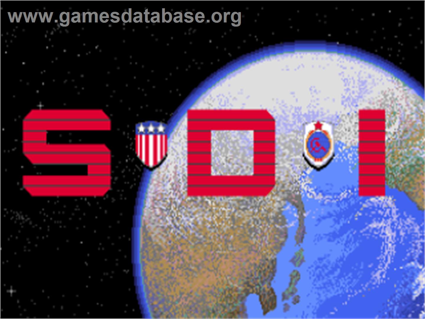 S.D.I. - Commodore Amiga - Artwork - Title Screen
