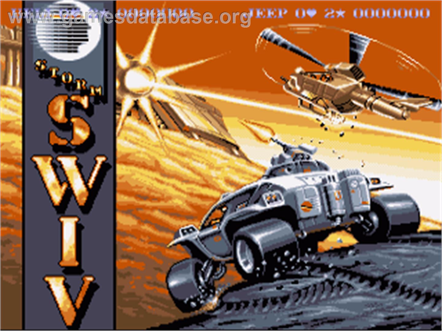 SWIV - Commodore Amiga - Artwork - Title Screen