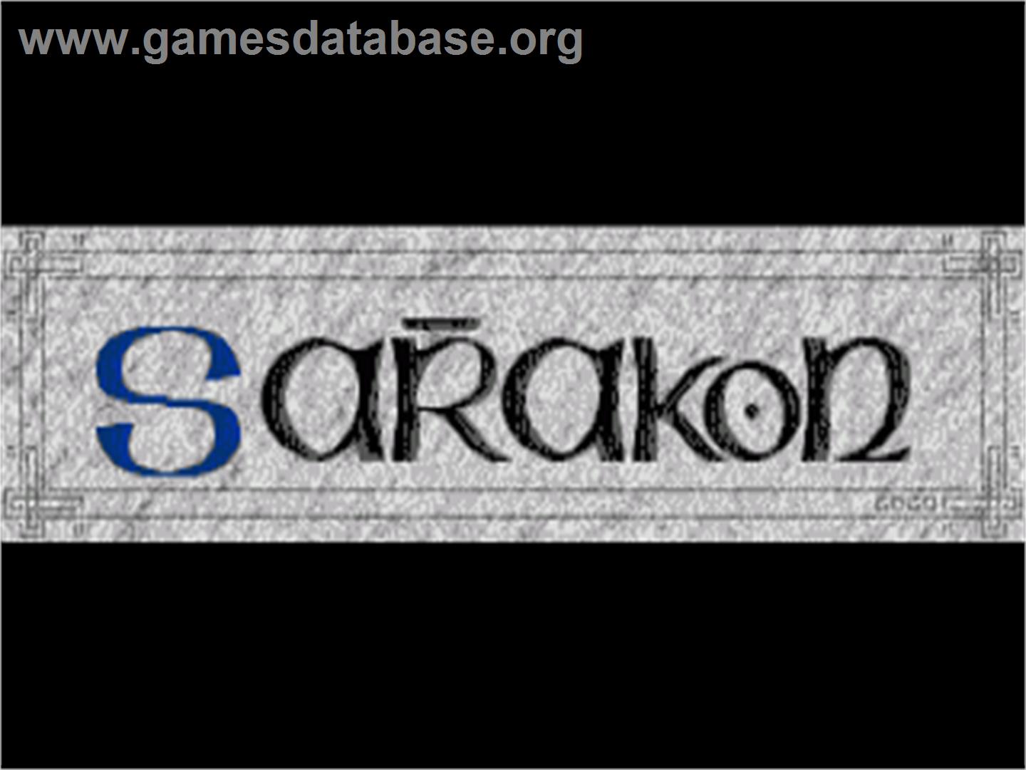 Sarakon - Commodore Amiga - Artwork - Title Screen