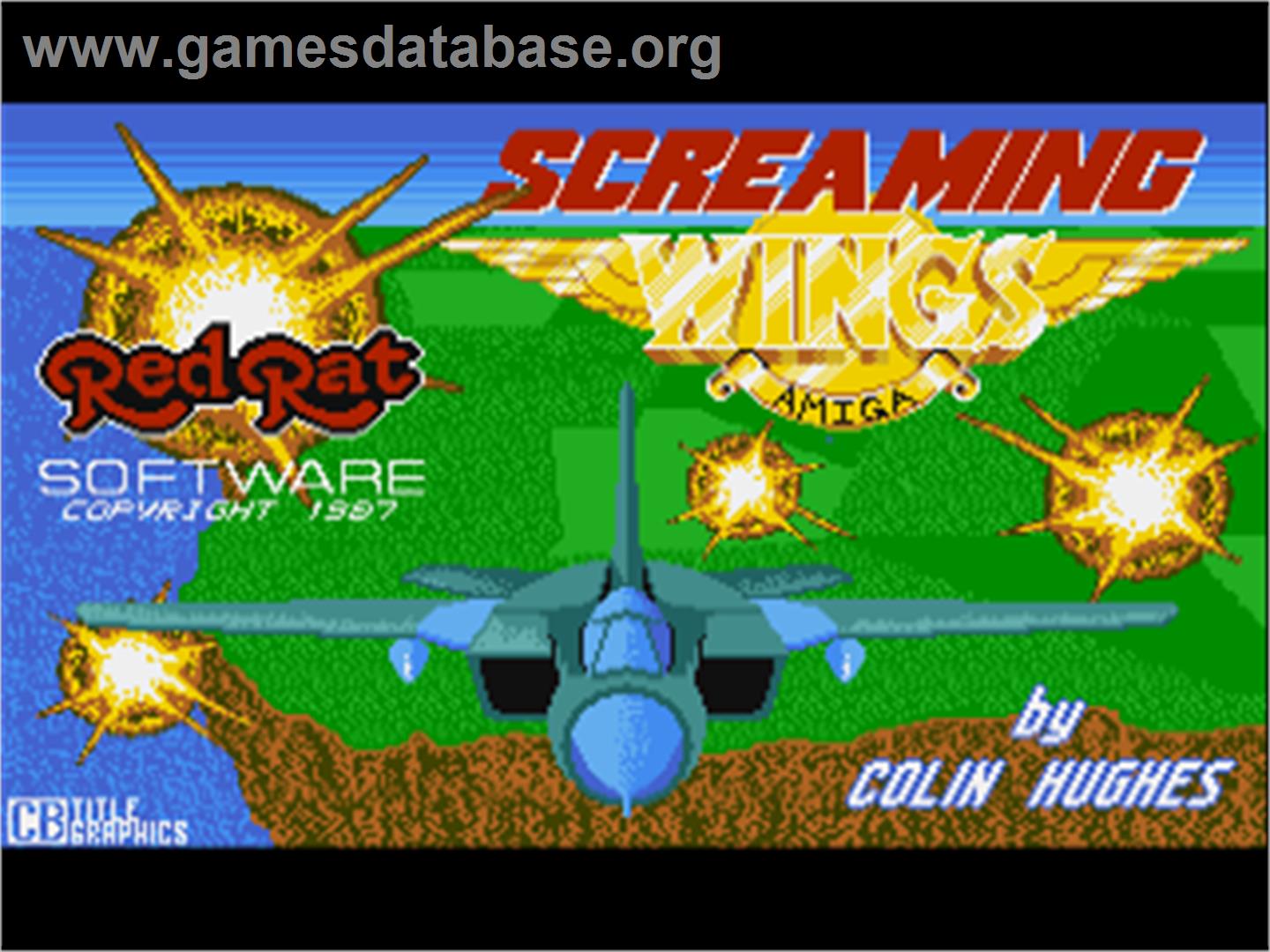 Screaming Wings - Commodore Amiga - Artwork - Title Screen