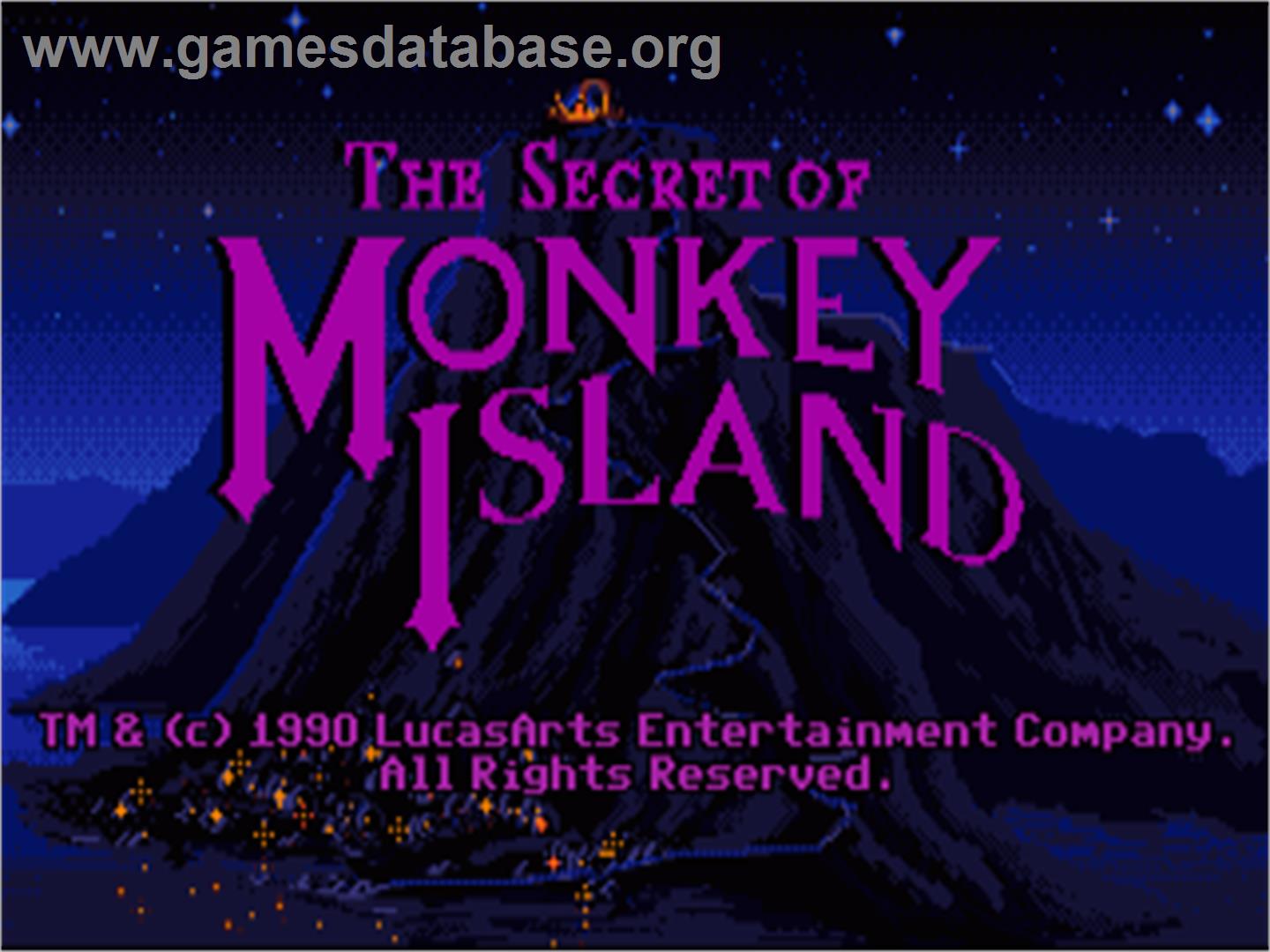 Secret of Monkey Island - Commodore Amiga - Artwork - Title Screen