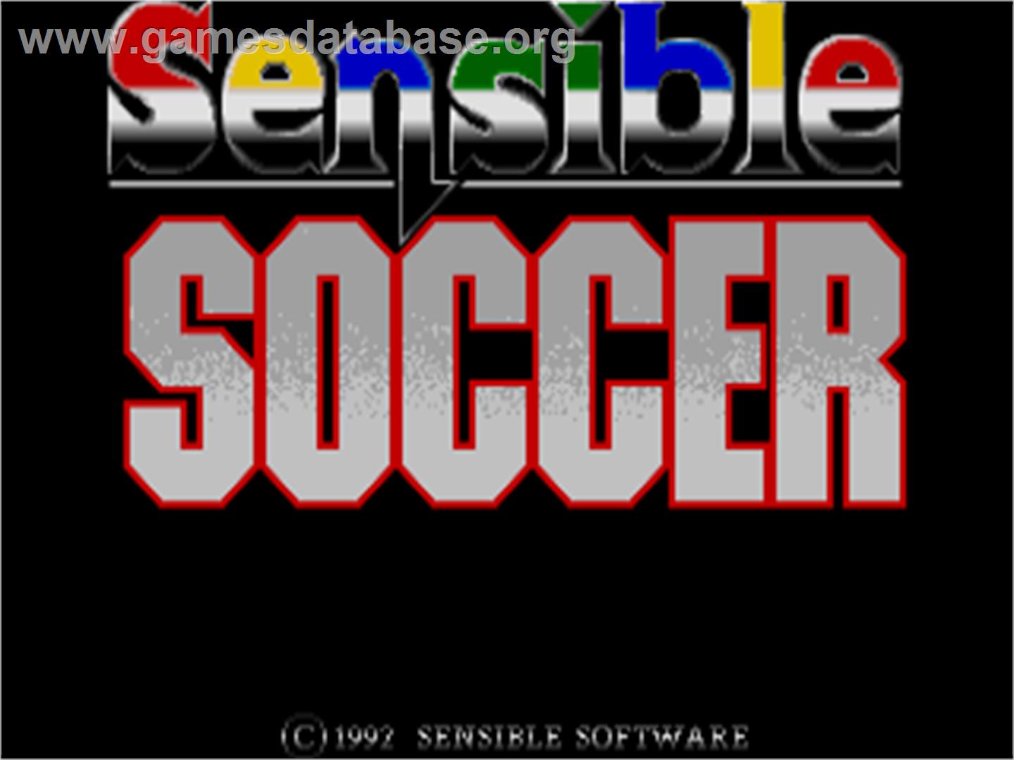 Sensible Soccer: European Champions - Commodore Amiga - Artwork - Title Screen