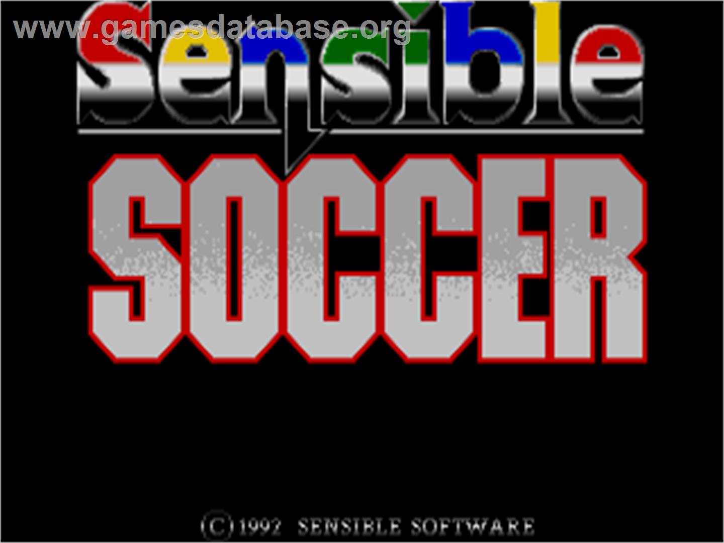 Sensible Soccer - Commodore Amiga - Artwork - Title Screen