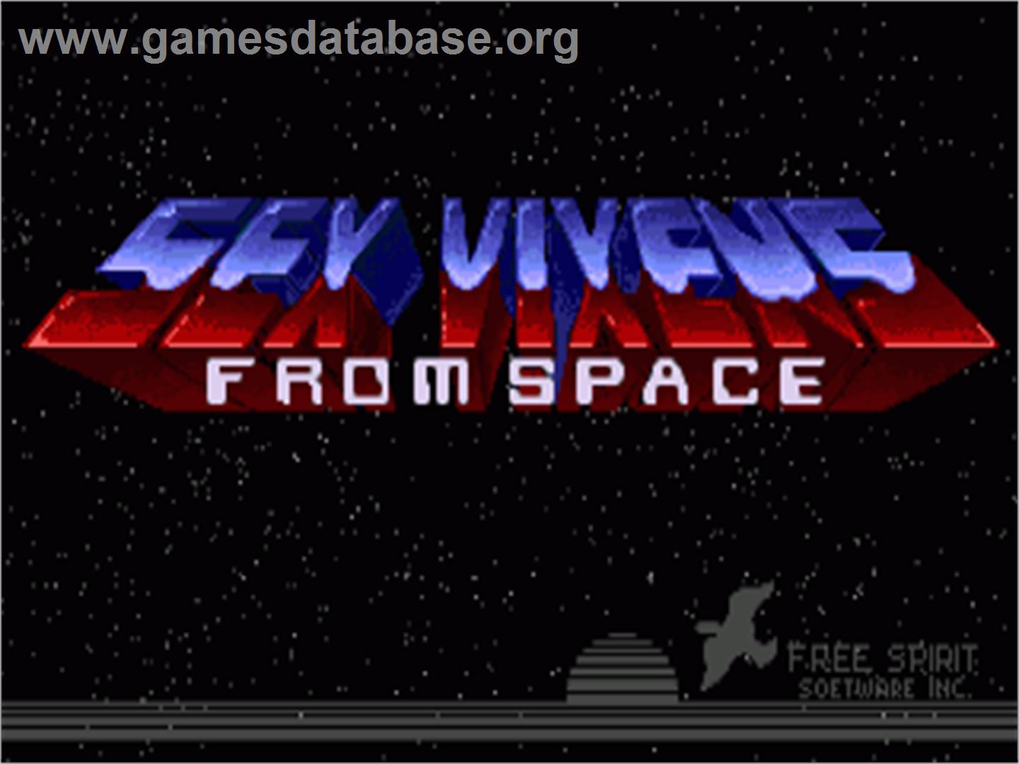 Sex Vixens from Space - Commodore Amiga - Artwork - Title Screen