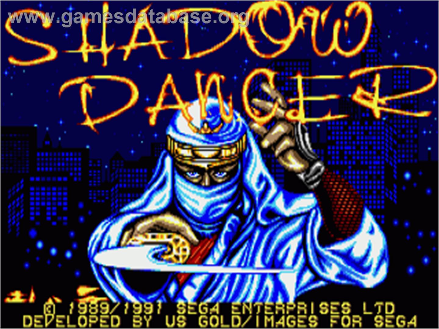 Shadow Dancer - Commodore Amiga - Artwork - Title Screen