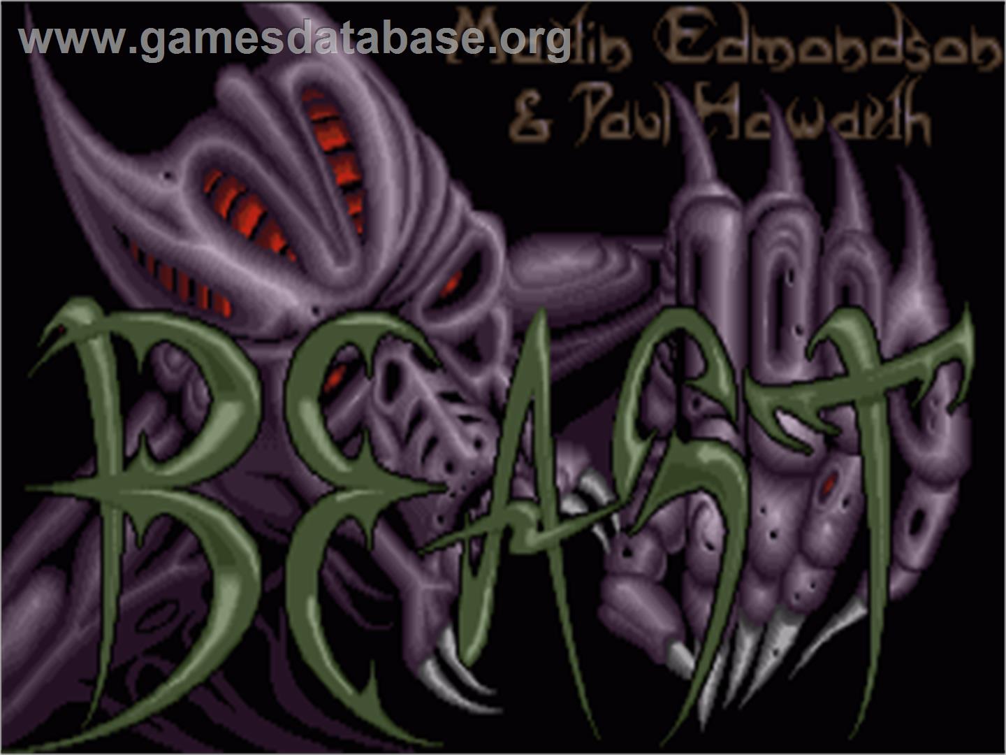Shadow Of The Beast - Commodore Amiga - Artwork - Title Screen