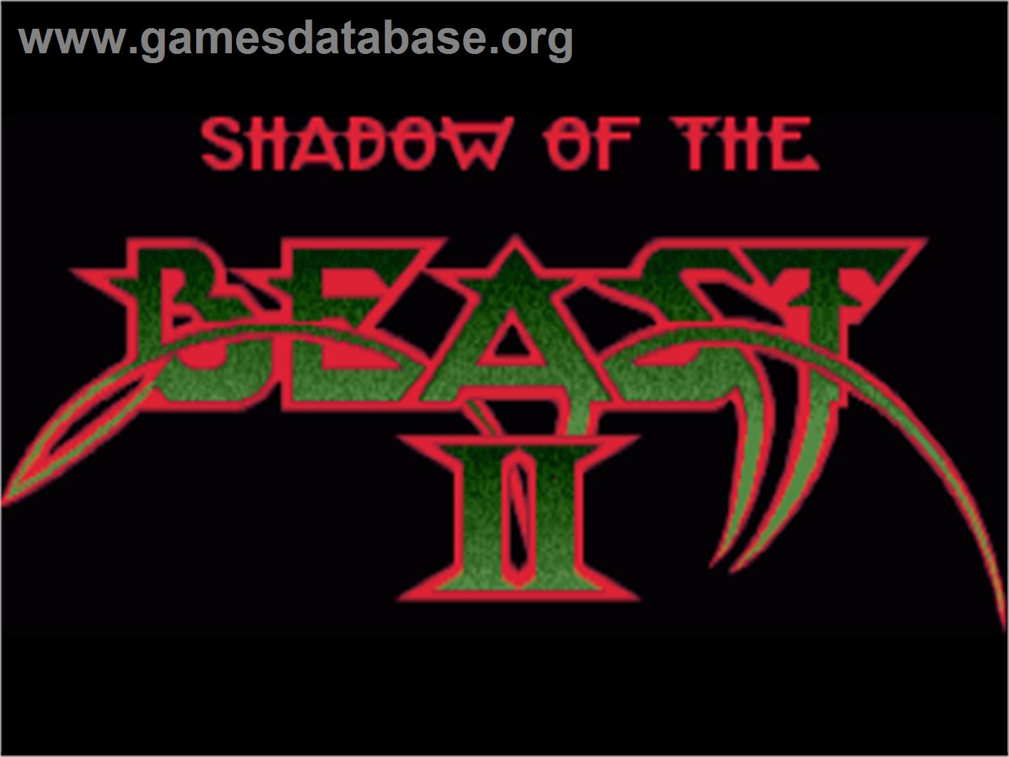 Shadow Of The Beast 2 - Commodore Amiga - Artwork - Title Screen