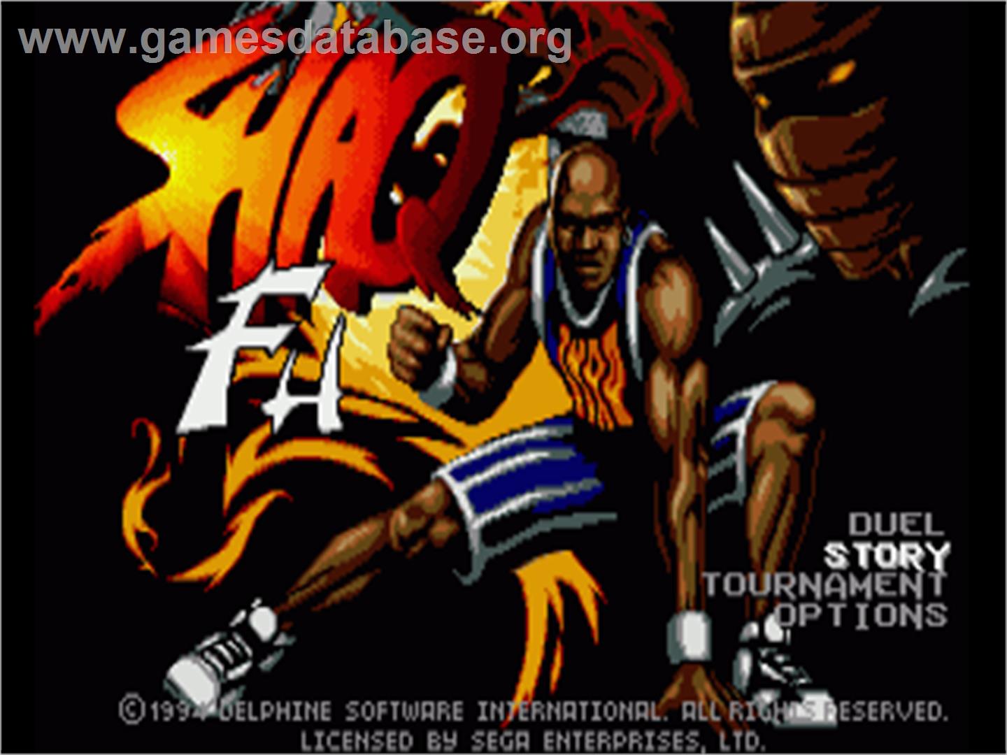 Shaq Fu - Commodore Amiga - Artwork - Title Screen