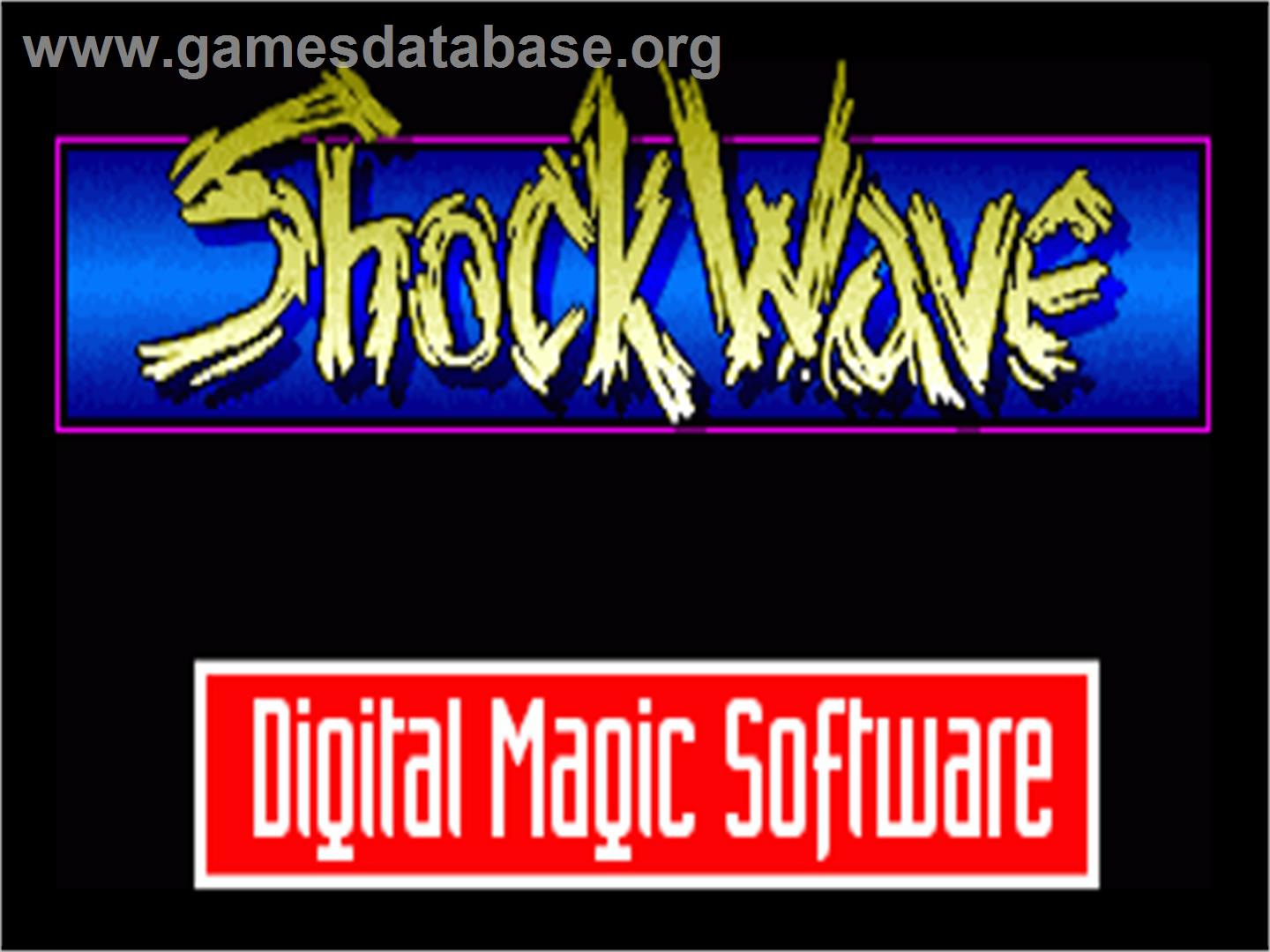 Shockwave - Commodore Amiga - Artwork - Title Screen