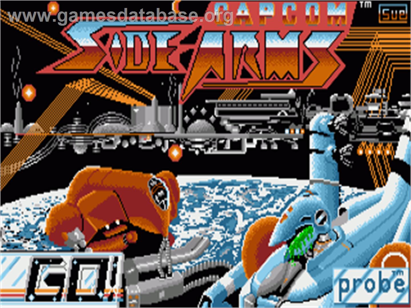 Side Arms - Commodore Amiga - Artwork - Title Screen