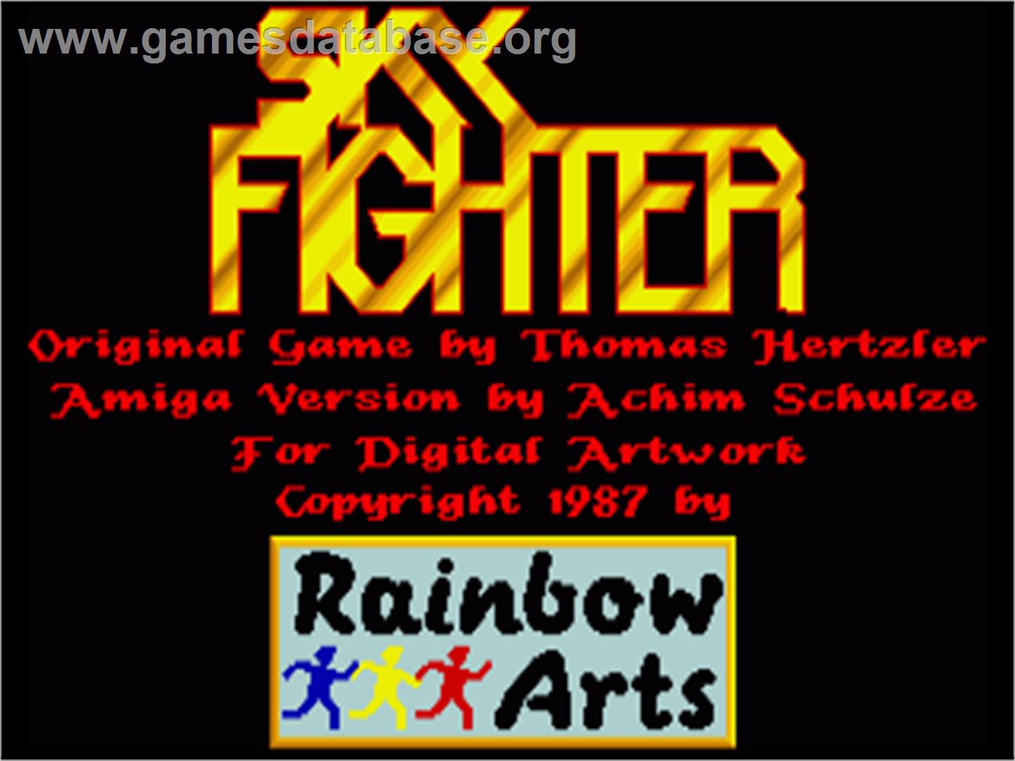 Sky Fighter - Commodore Amiga - Artwork - Title Screen