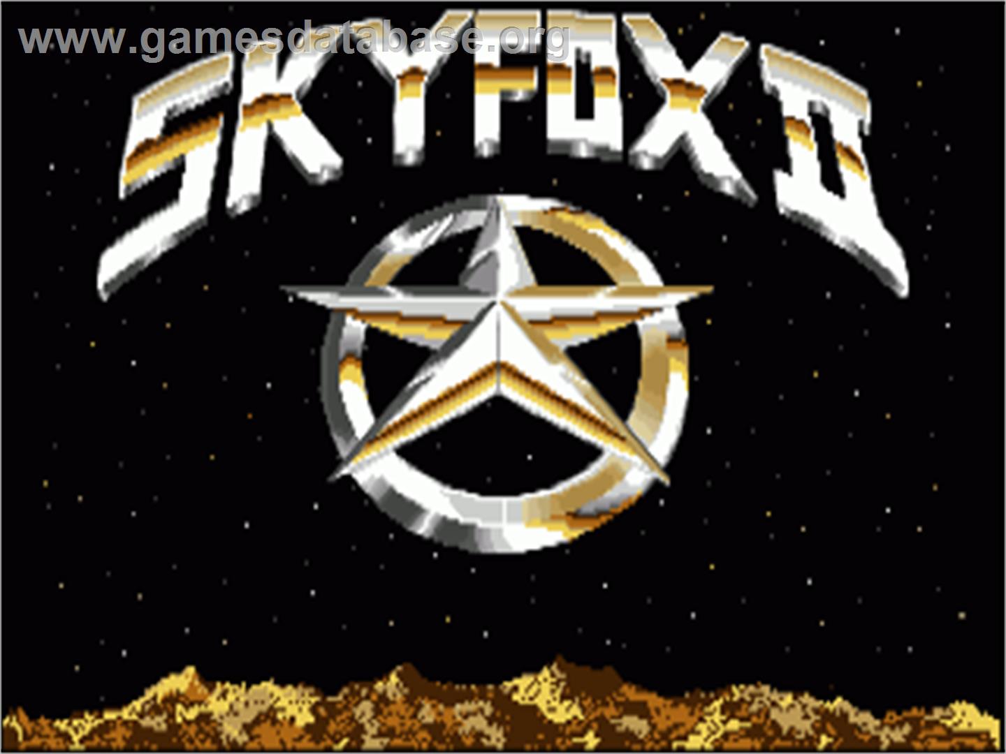 Skyfox II: The Cygnus Conflict - Commodore Amiga - Artwork - Title Screen