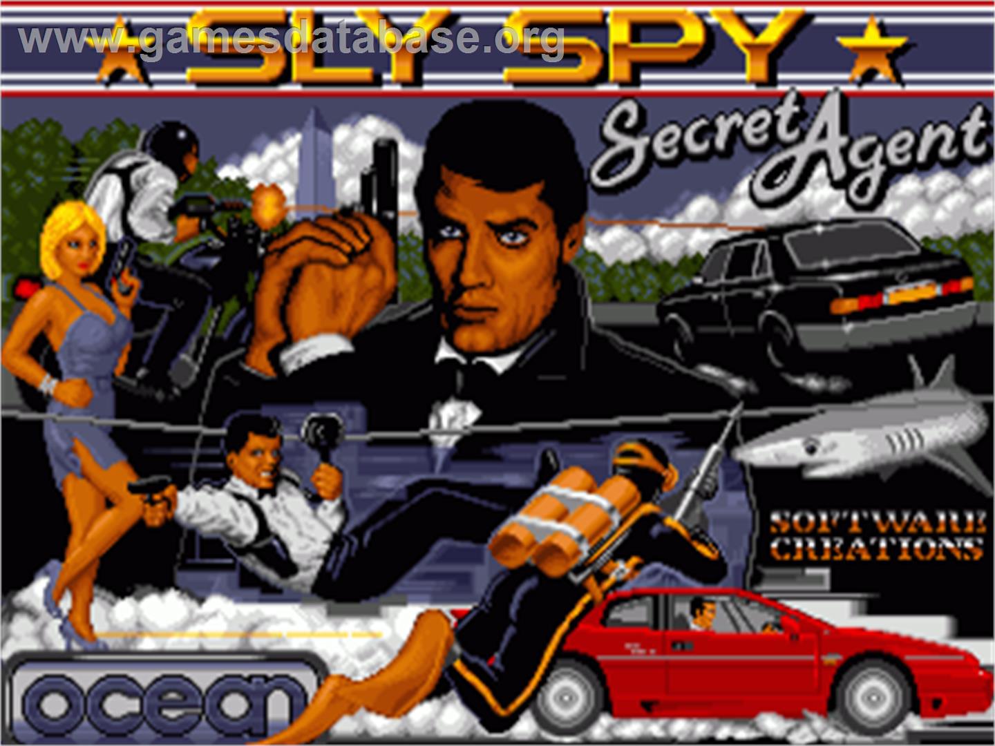 Sly Spy - Secret Agent - Commodore Amiga - Artwork - Title Screen