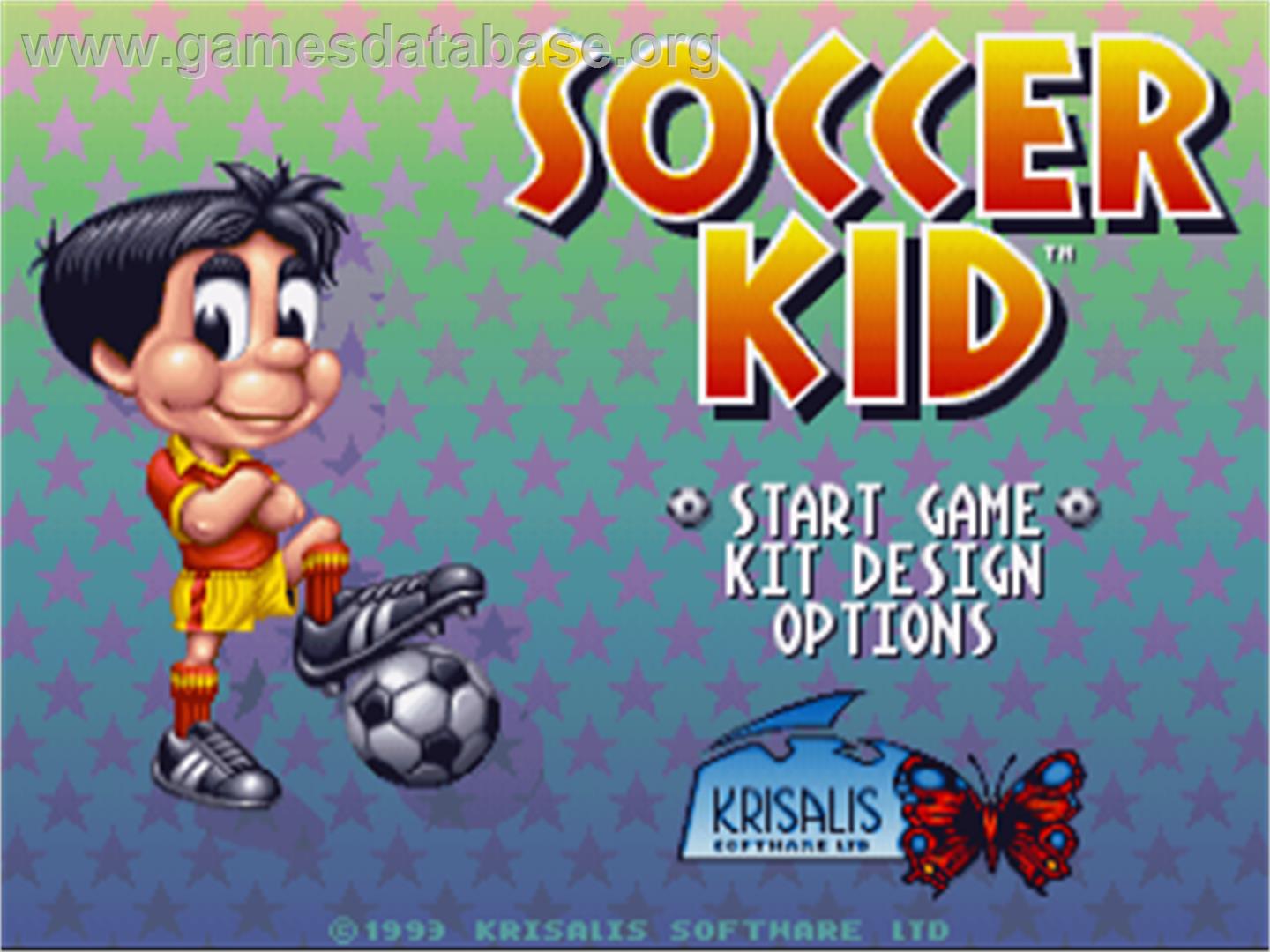 Soccer Kid - Commodore Amiga - Artwork - Title Screen