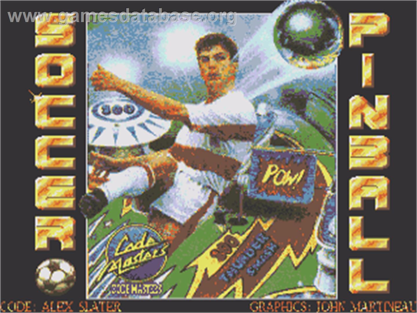 Soccer Pinball - Commodore Amiga - Artwork - Title Screen