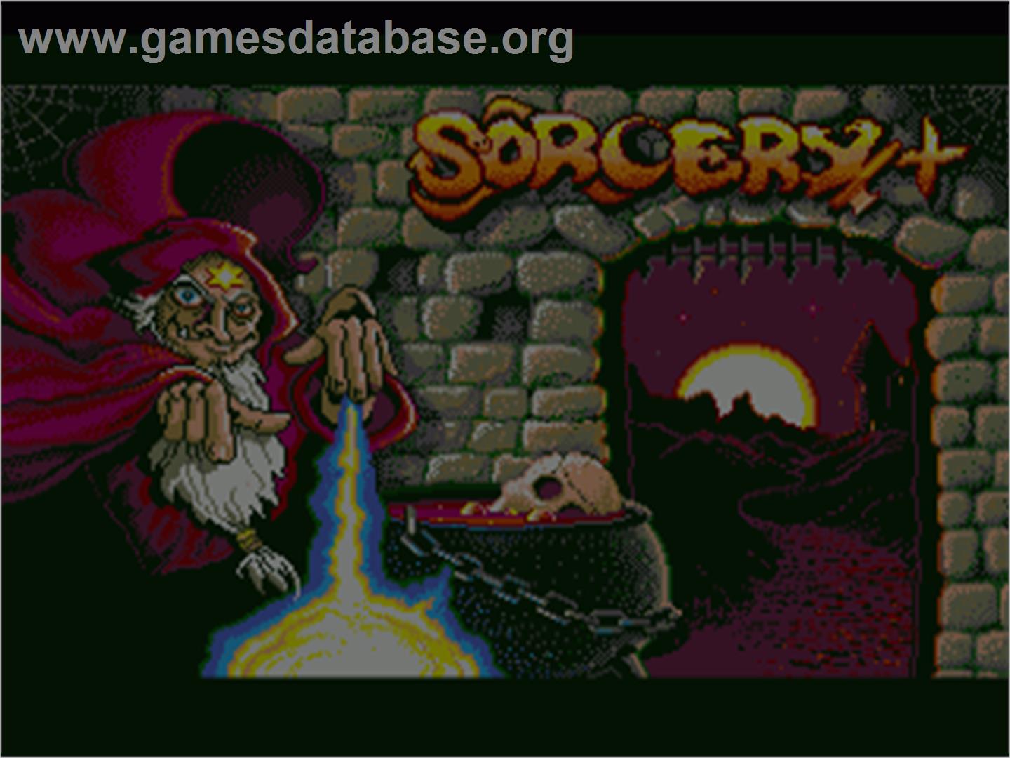 Sorcery Plus - Commodore Amiga - Artwork - Title Screen