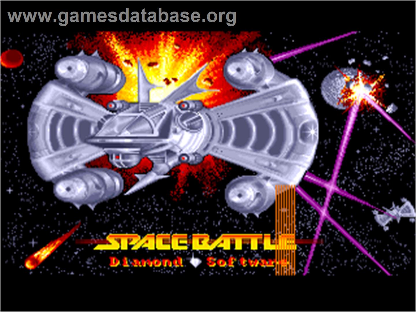 Space Battle - Commodore Amiga - Artwork - Title Screen