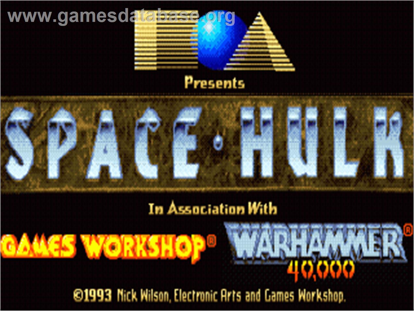 Space Hulk - Commodore Amiga - Artwork - Title Screen