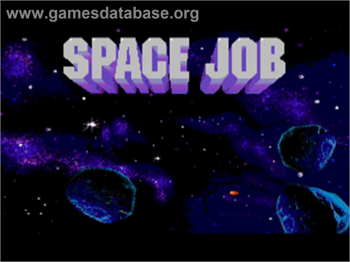 Space Job - Commodore Amiga - Artwork - Title Screen