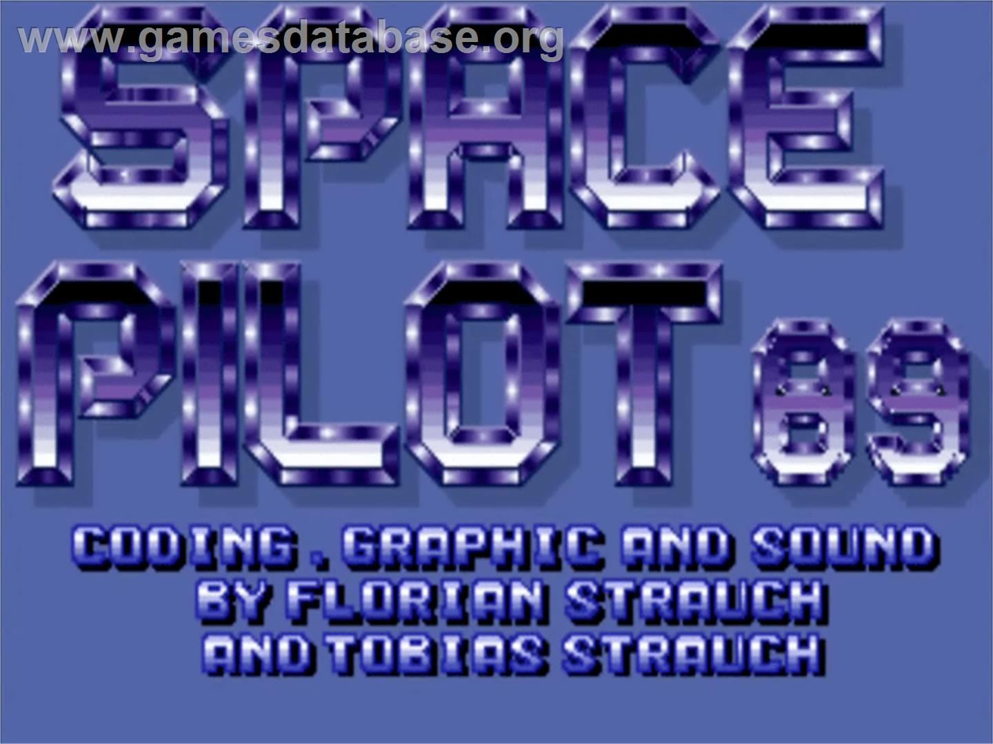Space Pilot 89 - Commodore Amiga - Artwork - Title Screen