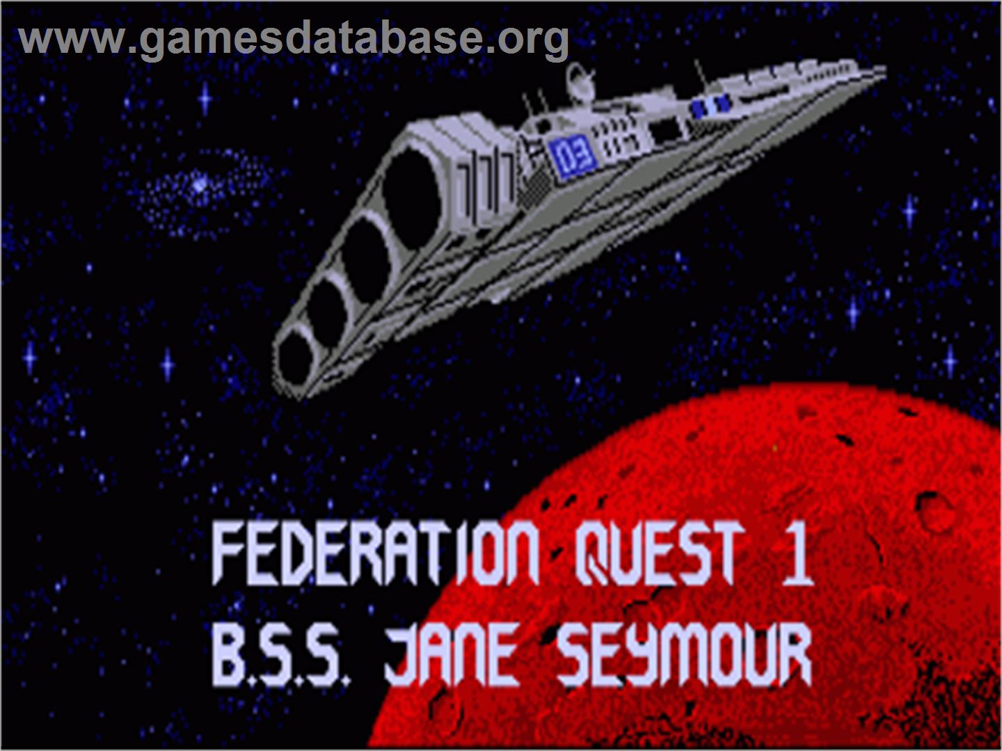 Spacewrecked: 14 Billion Light Years From Earth - Commodore Amiga - Artwork - Title Screen