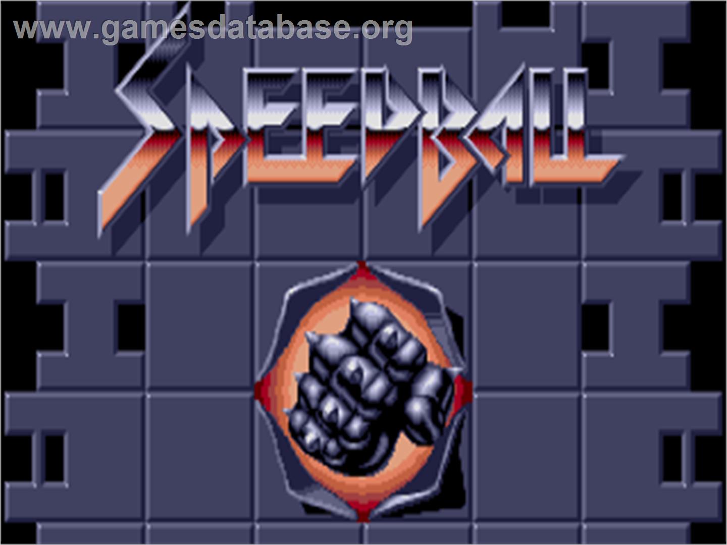 Speedball - Commodore Amiga - Artwork - Title Screen