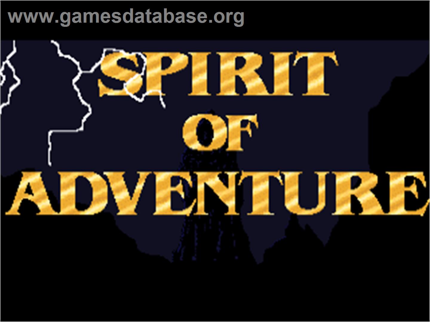 Spirit of Adventure - Commodore Amiga - Artwork - Title Screen