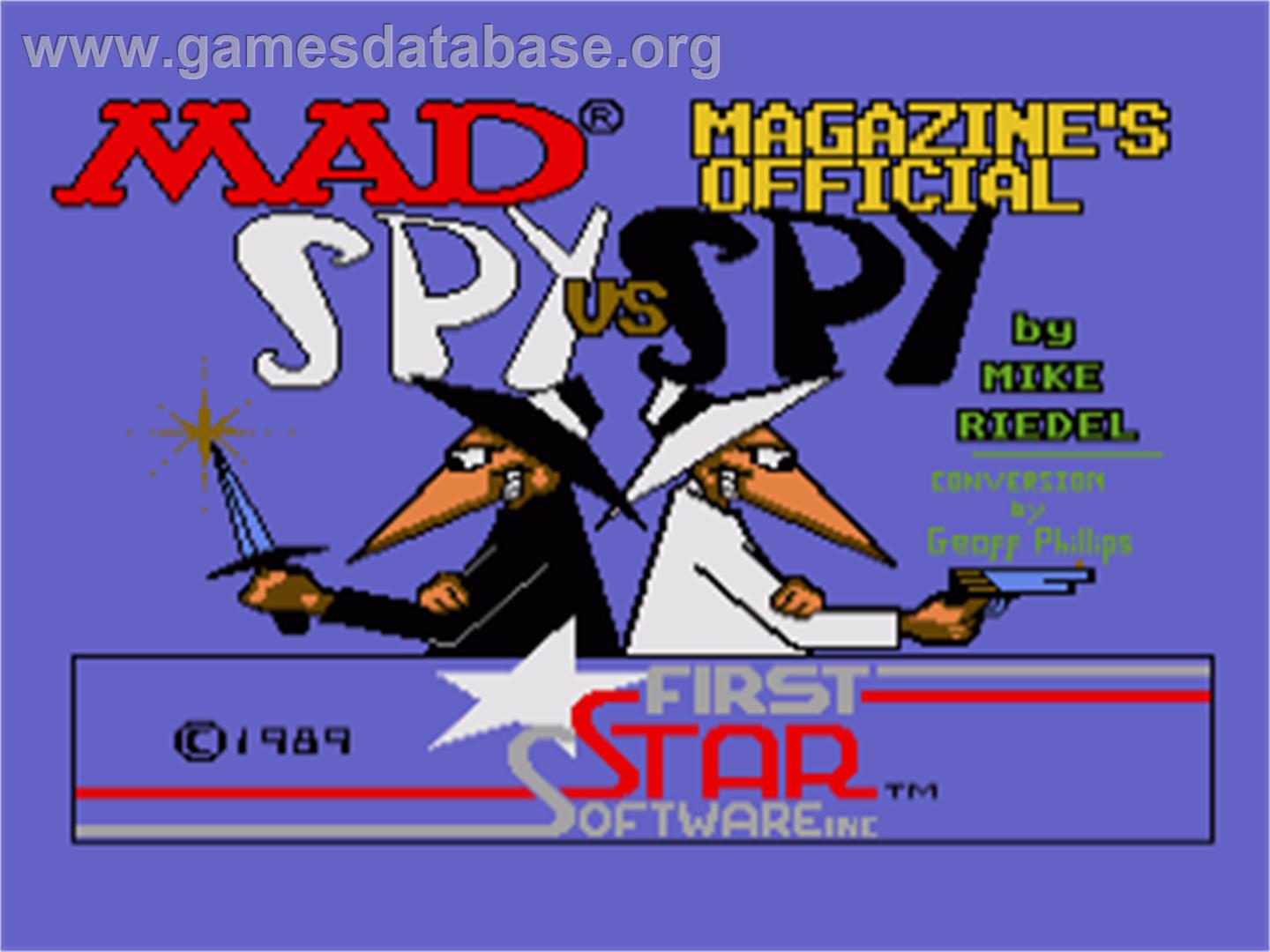 Spy Vs Spy - Commodore Amiga - Artwork - Title Screen