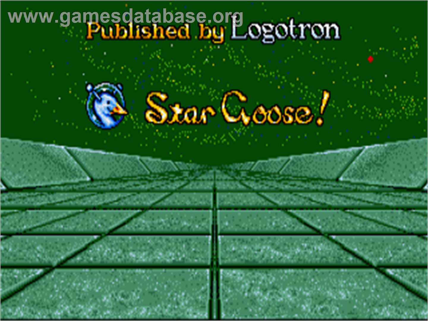 Star Goose - Commodore Amiga - Artwork - Title Screen