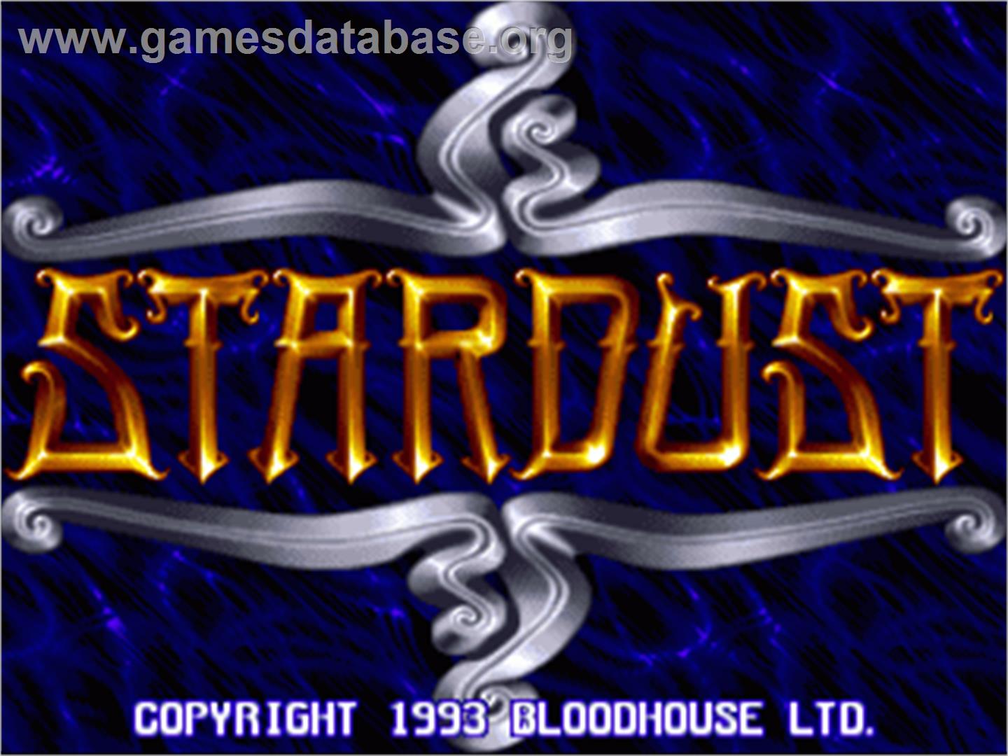 Stardust - Commodore Amiga - Artwork - Title Screen