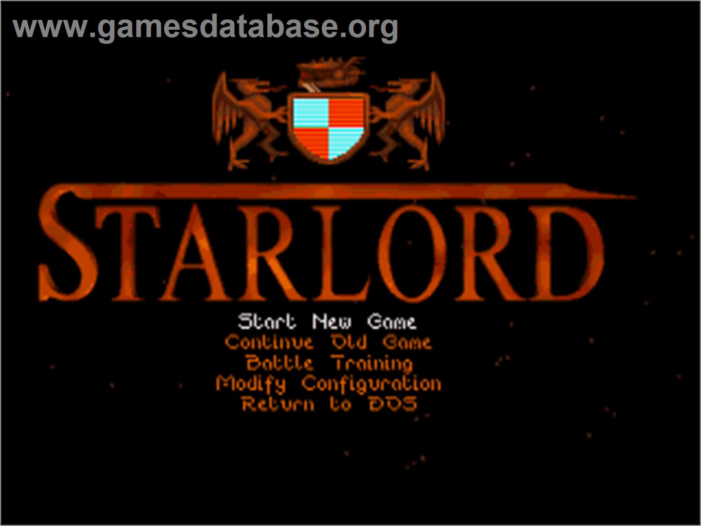 Starlord - Commodore Amiga - Artwork - Title Screen