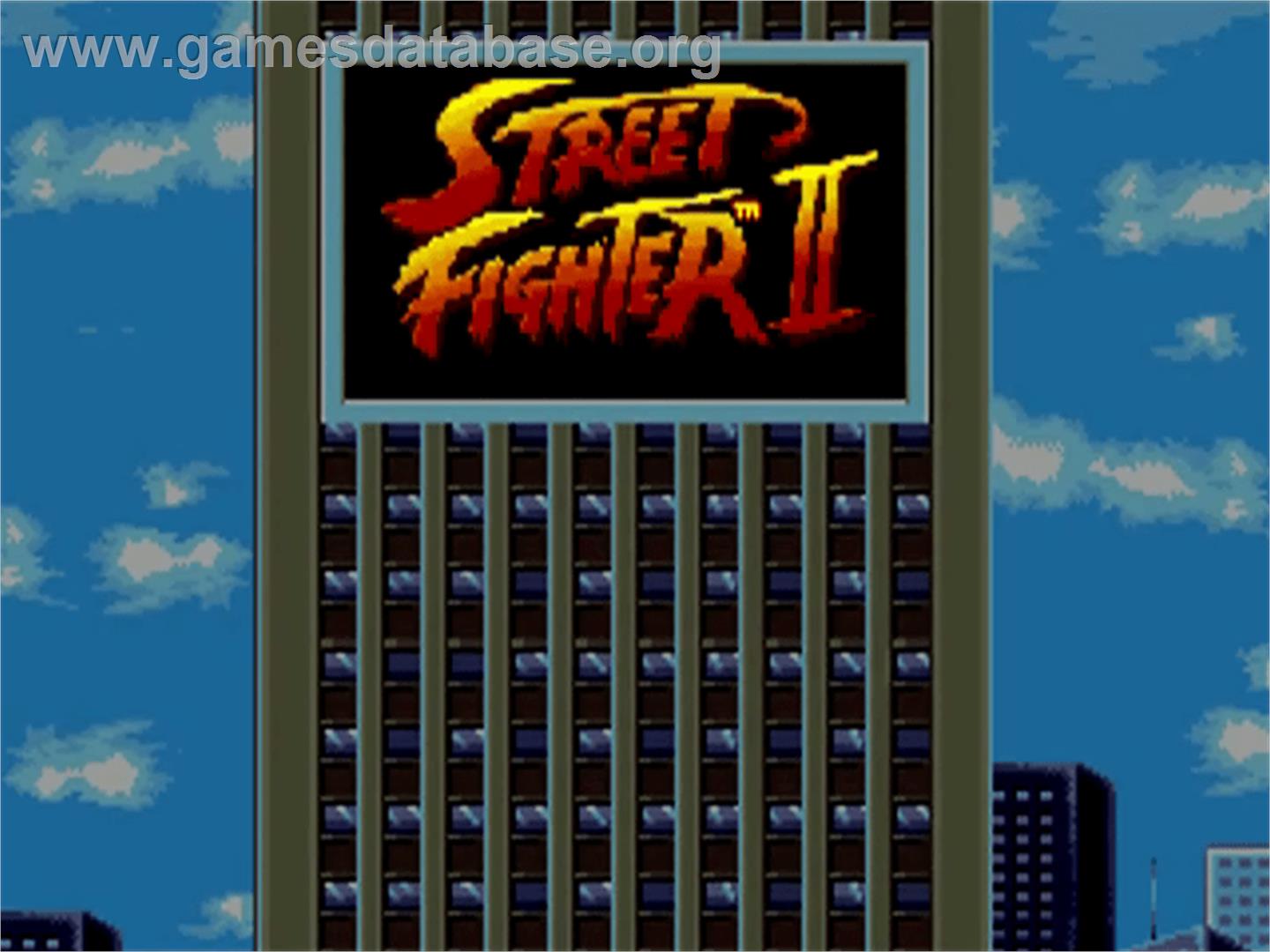 Street Fighter 2 - Commodore Amiga - Artwork - Title Screen