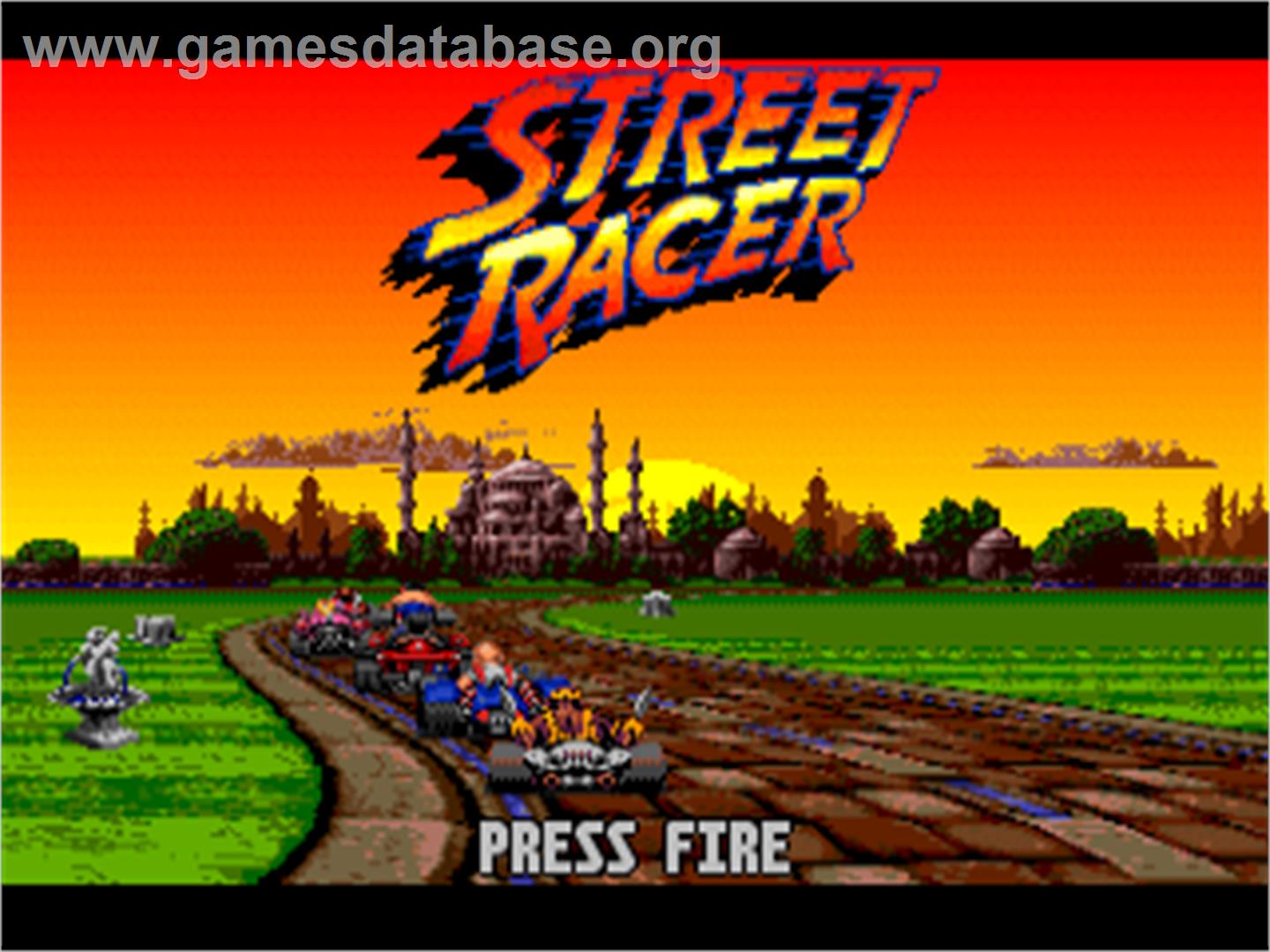 Street Racer - Commodore Amiga - Artwork - Title Screen