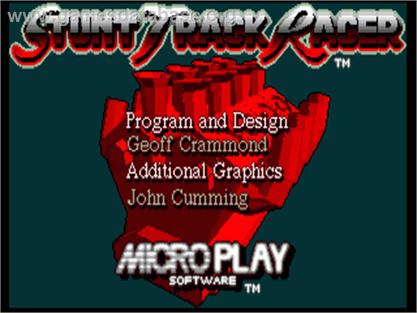 Stunt Car Racer - Commodore Amiga - Artwork - Title Screen