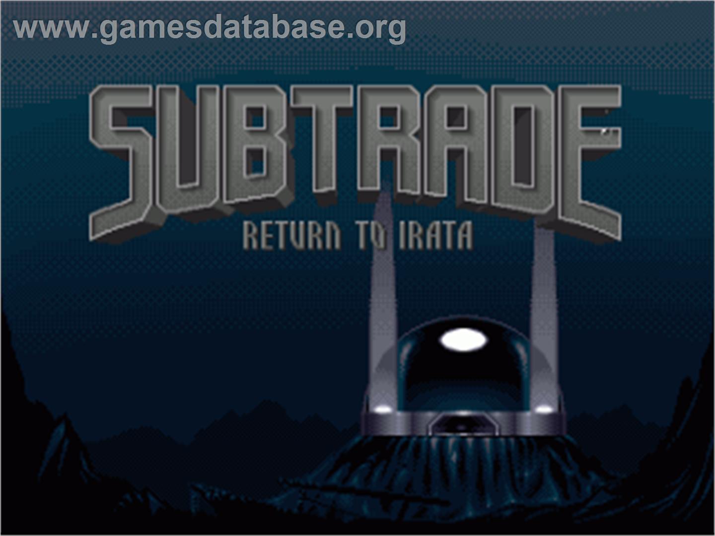Subtrade: Return to Irata - Commodore Amiga - Artwork - Title Screen