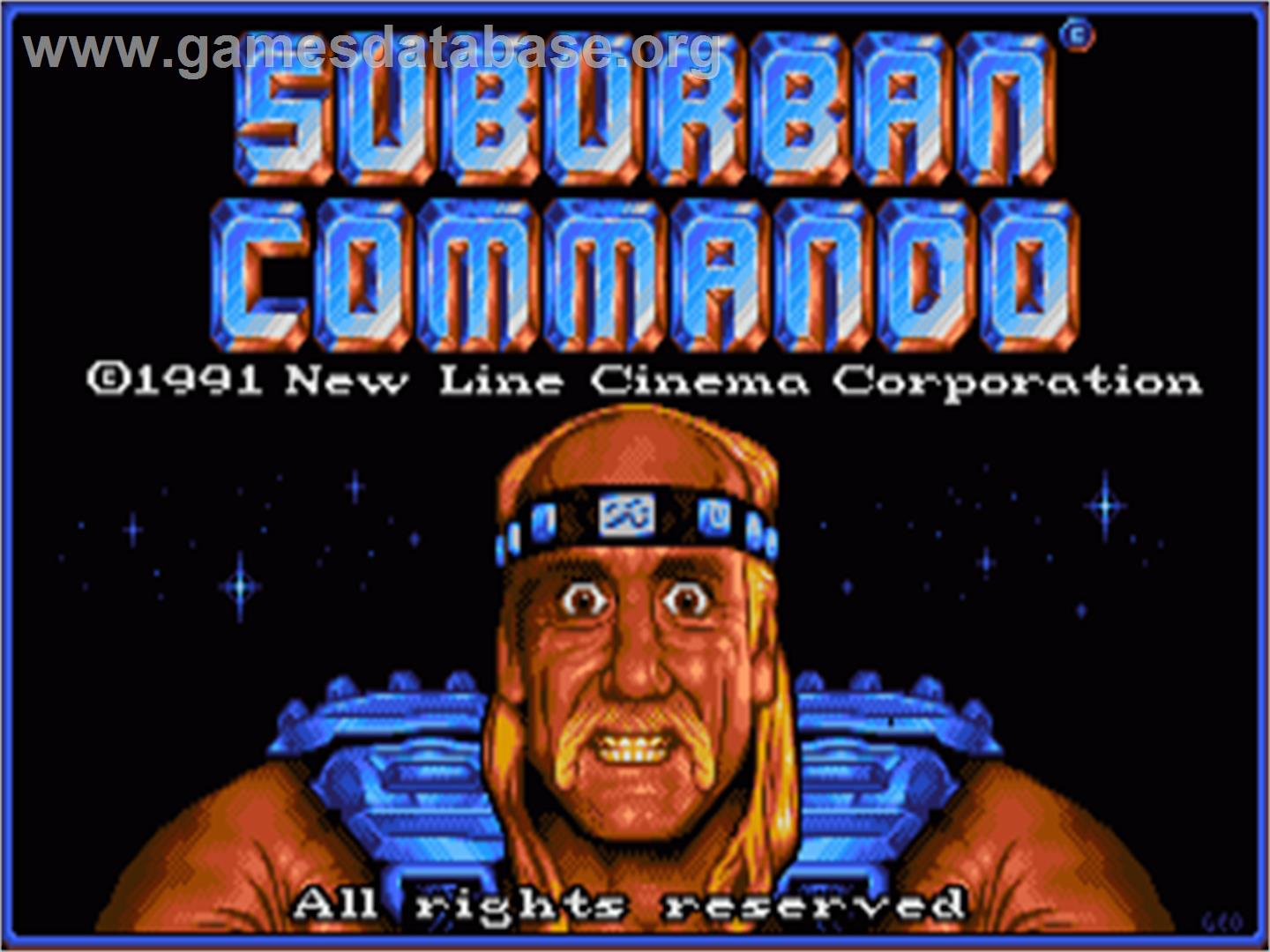 Suburban Commando - Commodore Amiga - Artwork - Title Screen