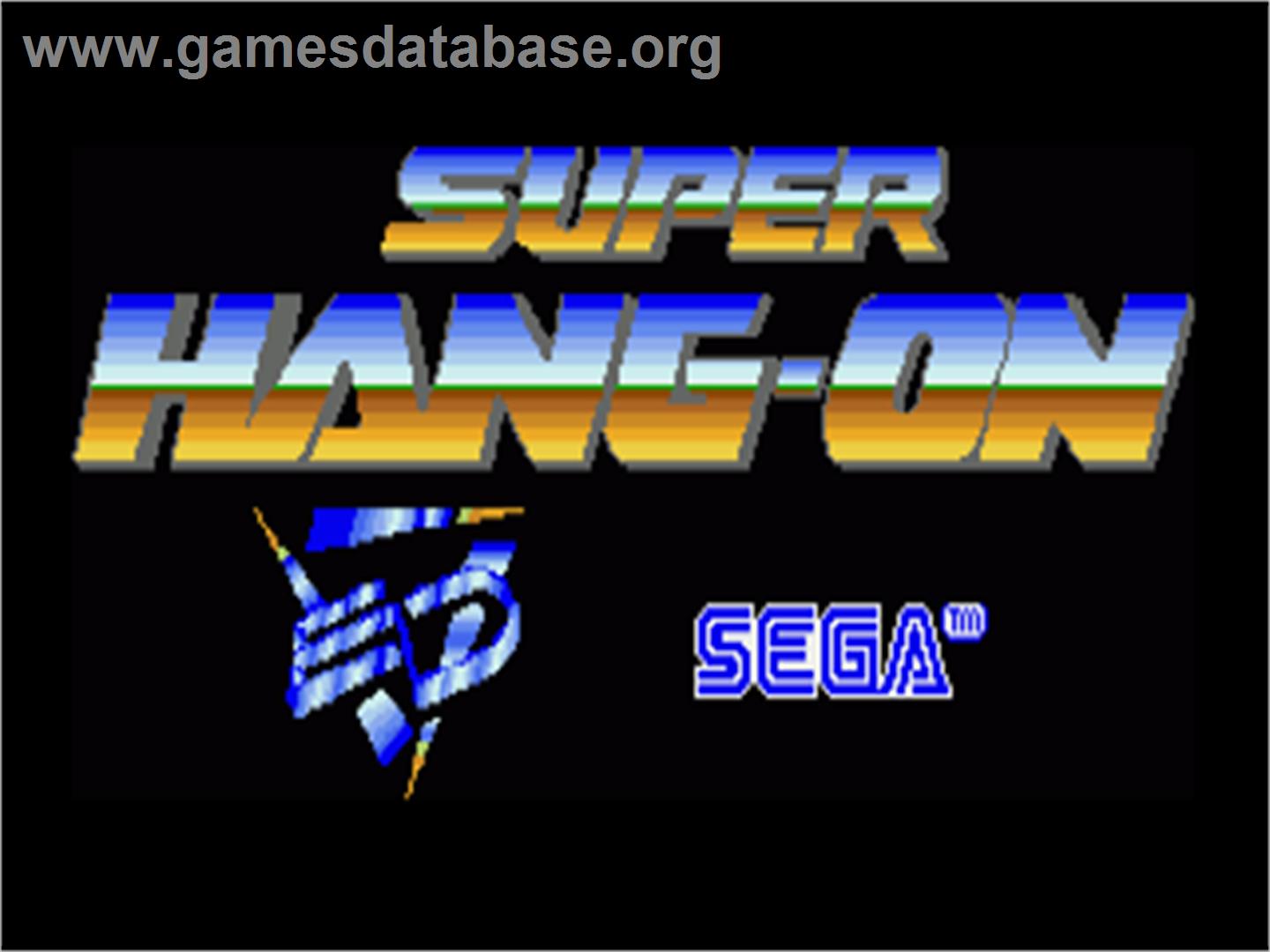 Super Hang-On - Commodore Amiga - Artwork - Title Screen