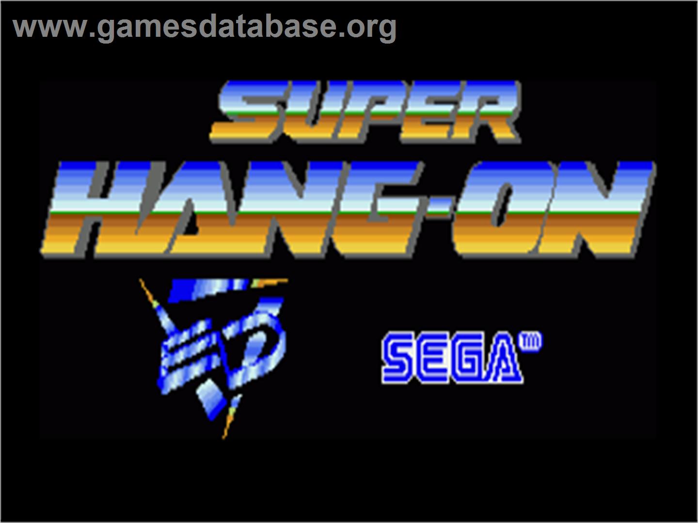 Super Hang-on - Commodore Amiga - Artwork - Title Screen
